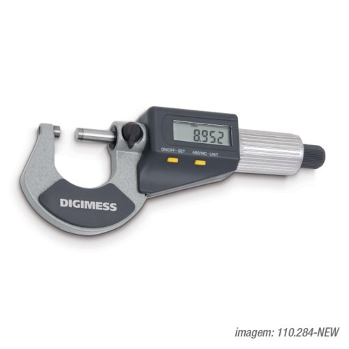 Micrmetro externo digital capacidade de 0 - 25 mm exatido de 0,002 mm