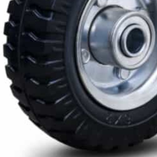 Roda completa com pneu maci�o 6