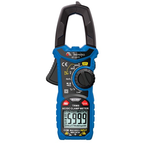 Alicate ampermetro digital True Rms CATIII 600V - ET-3177