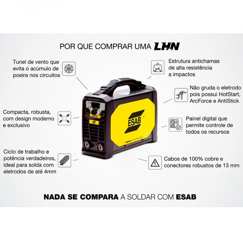 Inversora de solda 110/160A para eletrodo revestido e tig - Rogue 162i Dual Voltage  110V/220V