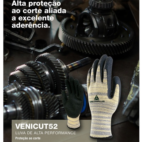 Luva de segurana anti-corte e proteo alta temperatura - Venicut 52