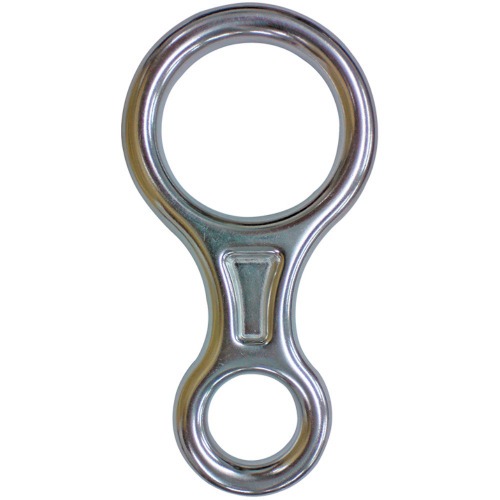 Freio oito simples para corda de decida 9  12 mm