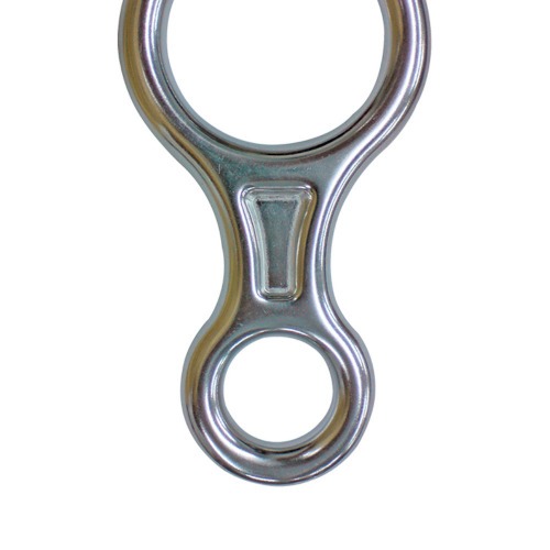 Freio oito simples para corda de decida 9  12 mm