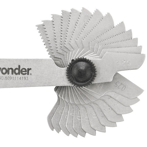 Calibre tipo pente rosca 52 l�minas - CR-052