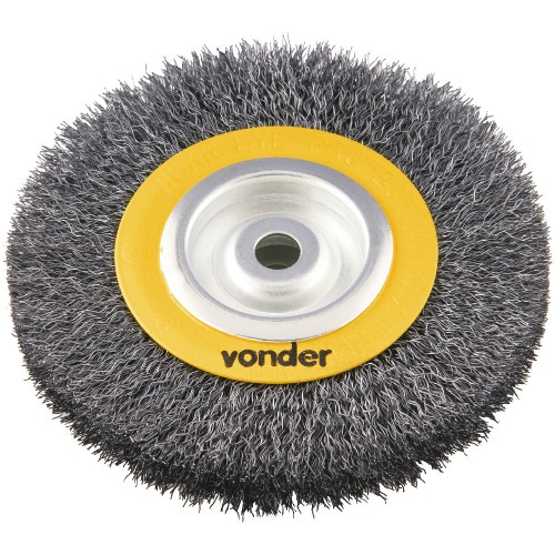 Escova de ao circular ondulada 6 x 3/4 x 1/2