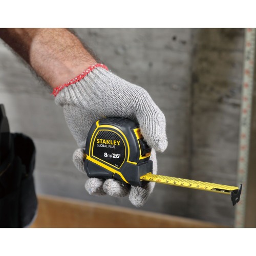 Trena com fita de a�o 25 mm x 8 m com trava - GLOBAL PLUS