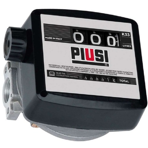 Medidor mecânico para óleo diesel 20 a 120 L/min 3 dígitos - K33 Medidor mecânico para óleo diesel 20 a 120 L/min 3 dígitos - K33