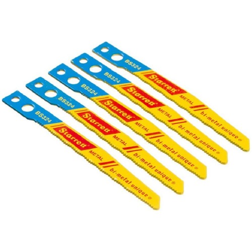 L�mina serra tico tico encaixe Makita 65 mm 24 dentes bimetal para metal 5 pe�as - BS324