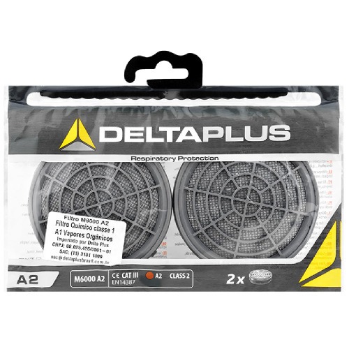 Cartucho p/ vapores orgnicos para respirador Jupiter 2 peas - M6000 A2