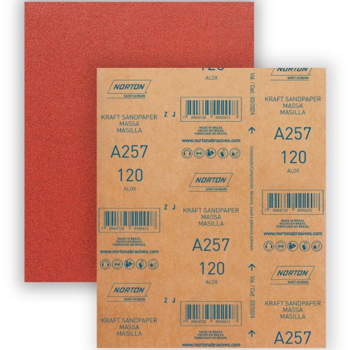 Folha de lixa para massa 225 x 275 mm - A257 