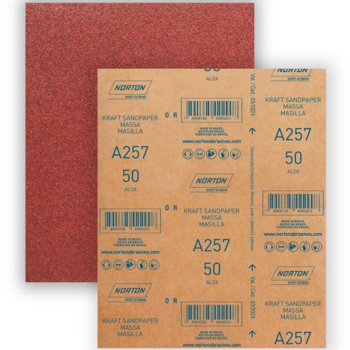 Folha de lixa para massa 225 x 275 mm - A257