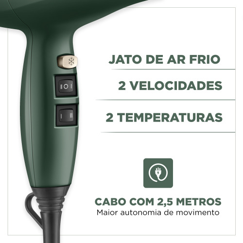 Secador de cabelo 2000 watts 4 Elementos By Juliette - SCP-JU-02  110V Secador de cabelo 2000 watts 4 Elementos By Juliette - SCP-JU-02  110V