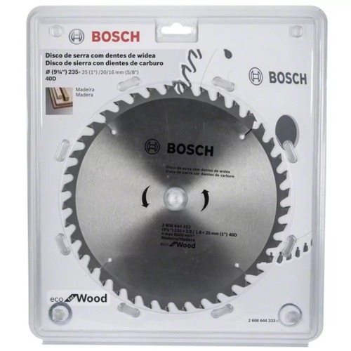 Disco de serra circular 184 mm x 20 mm com 24 dentes