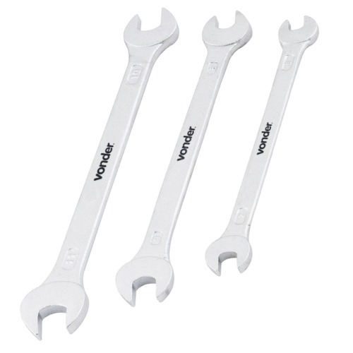 Jogos de chave fixa 6 a 17 mm aço cromo vanádio com 06 peças Jogos de chave fixa 6 a 17 mm aço cromo vanádio com 06 peças