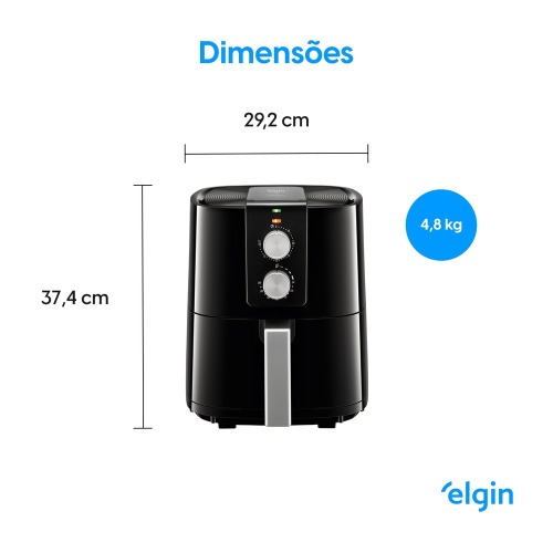 Fritadeira elétrica sem óleo Air Fryer 5,5 L 1700 Watts - Cuisine Fry Gourmet 110V Fritadeira elétrica sem óleo Air Fryer 5,5 L 1700 Watts - Cuisine Fry Gourmet 110V