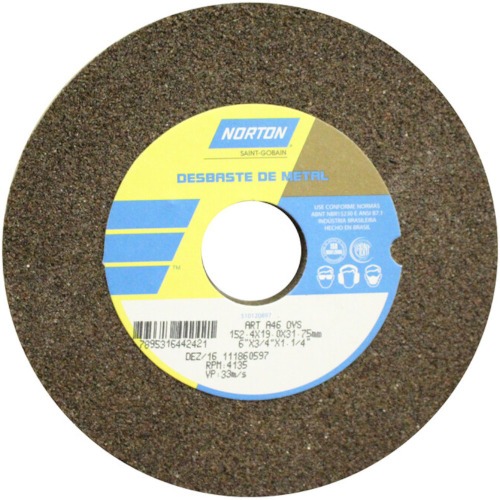 Rebolo para uso geral 6 x 3/4 x 1.1/4 Rebolo para uso geral 6 x 3/4 x 1.1/4