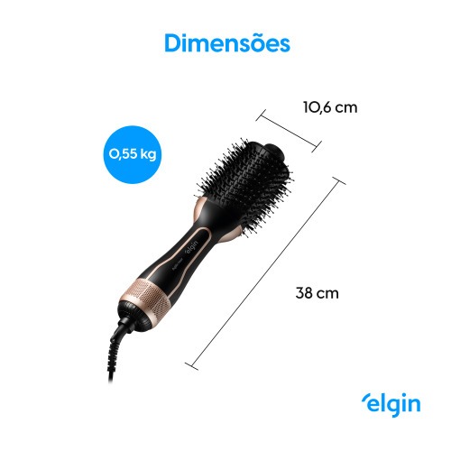 Escova secadora 1200W 4 em 1 Agile hair - ESEC-100  110V/220V Escova secadora 1200W 4 em 1 Agile hair - ESEC-100  110V/220V