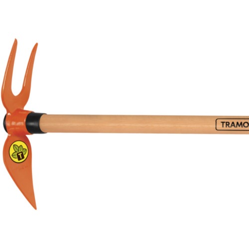 Sacho corao duas pontas com cabo de madeira 60 cm