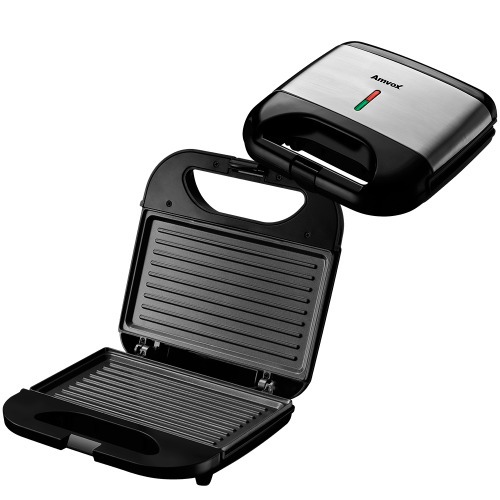 Sanduicheira Grill antiaderente 750 watts inox - AMS 500 Black 110V Sanduicheira Grill antiaderente 750 watts inox - AMS 500 Black 110V