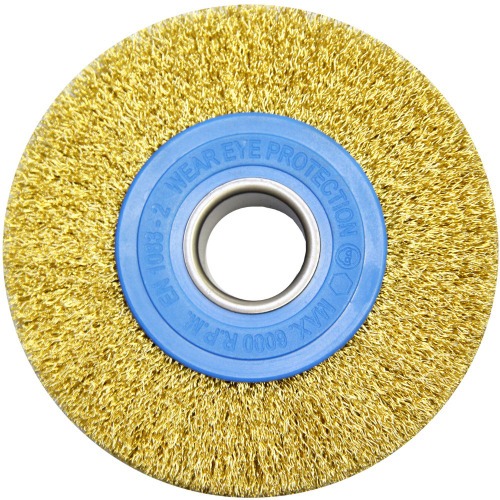 Escova de a�o circular ondulada 152,4 x 25,4 mm