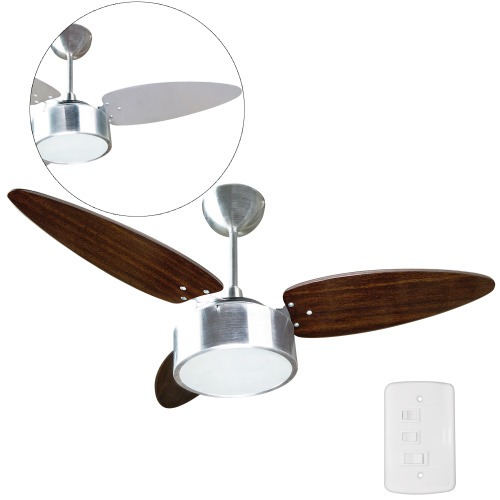 Ventilador de teto 3 pás em mdf dupla face - Fharo 110V Ventilador de teto 3 pás em mdf dupla face - Fharo 110V
