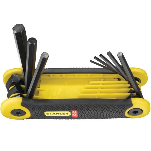 Jogo de chave allen tipo canivete 1,5 a 8 mm com 8 pe�as