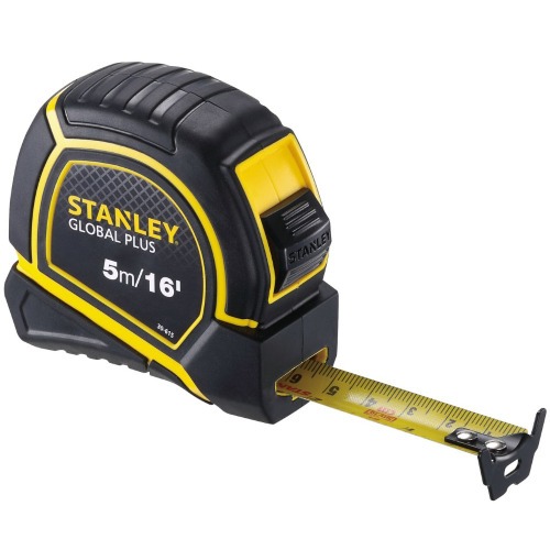 Trena com fita de a�o 19 mm x 5 m com trava - GLOBAL PLUS