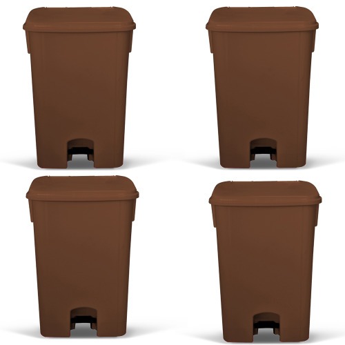 Cesto coletor de lixo 15L com pedal 4 peas - MVCP15
