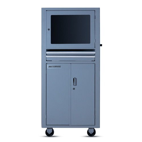 Rack fechado para computador com visor de acrílico - RLL-29 Rack fechado para computador com visor de acrílico - RLL-29