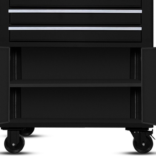 Carrinho para ferramentas com 3 gavetas e 2 portas 