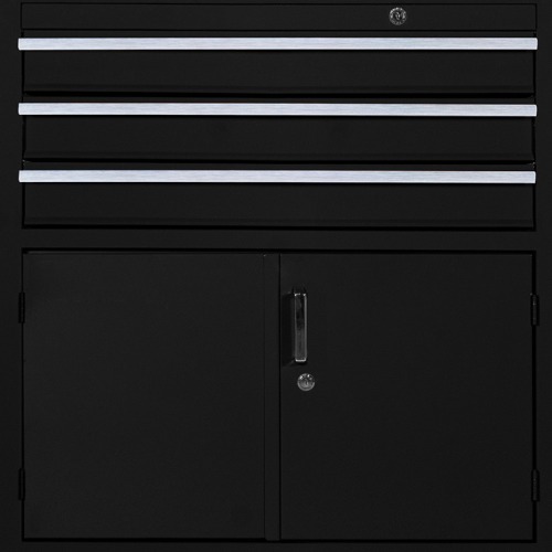 Carrinho para ferramentas com 3 gavetas e 2 portas 