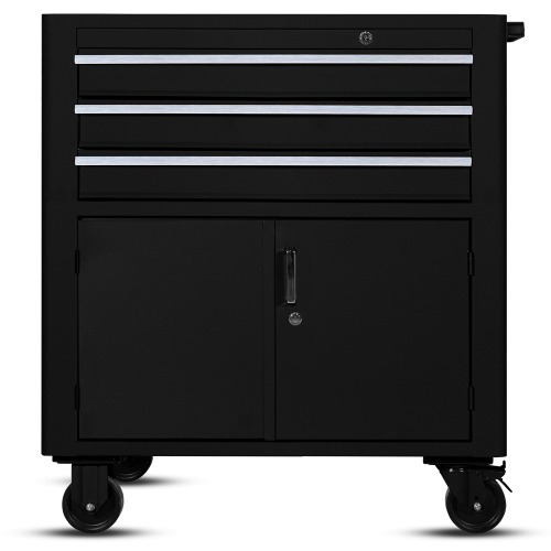 Carrinho para ferramentas com 3 gavetas e 2 portas 