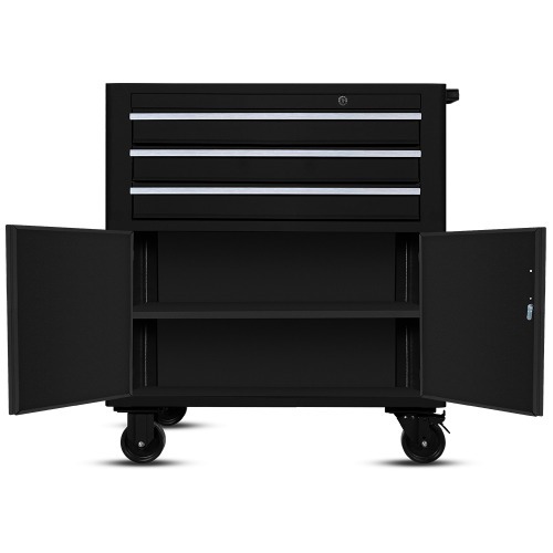 Carrinho para ferramentas com 3 gavetas e 2 portas 