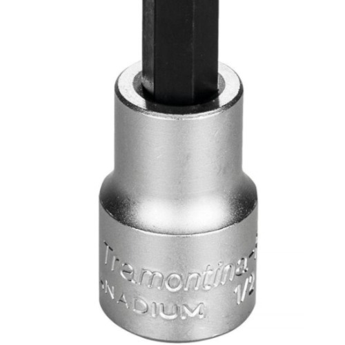 Soquete longo com ponta hexalobular T40 encaixe de 1/2