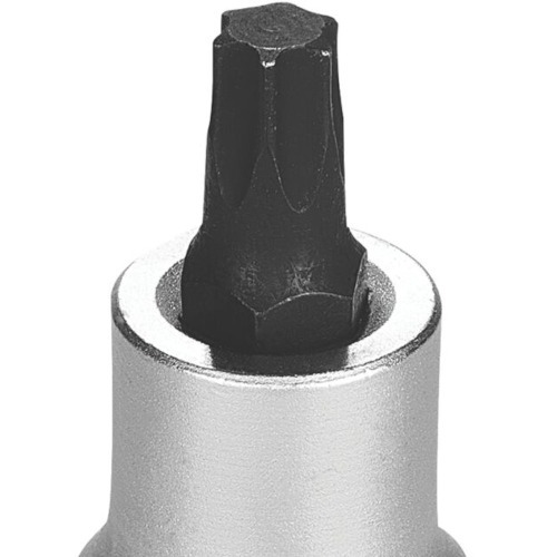 Soquete com ponta hexalobular t-45 encaixe 1/2