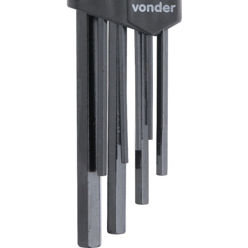 Jogo chave allen 1,5 a 10 mm com 09 peças Jogo chave allen 1,5 a 10 mm com 09 peças