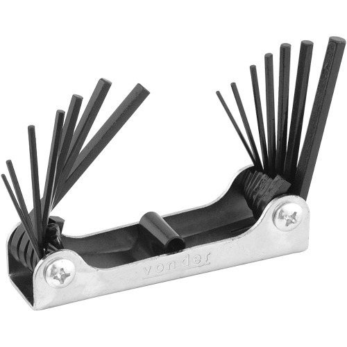 jogo de chave allen 1,5 a 6 mm e 1/16 a 1/4