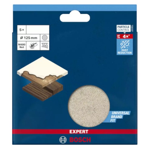Disco de lixa para madeira 125 mm com 5 peças - M480 Disco de lixa para madeira 125 mm com 5 peças - M480