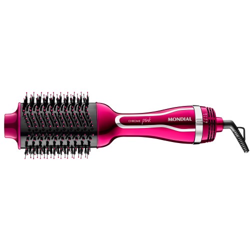 Escova secadora 1200W 3 em 1 Chrome Pink - ES-04  110V