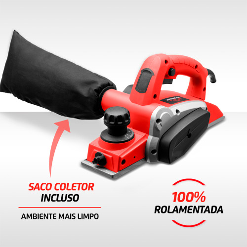 Plaina eltrica 700 watts corte por passada de 2 mm - FPL-02  110V