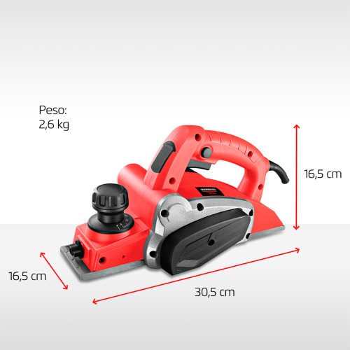 Plaina eltrica 700 watts corte por passada de 2 mm - FPL-02  110V