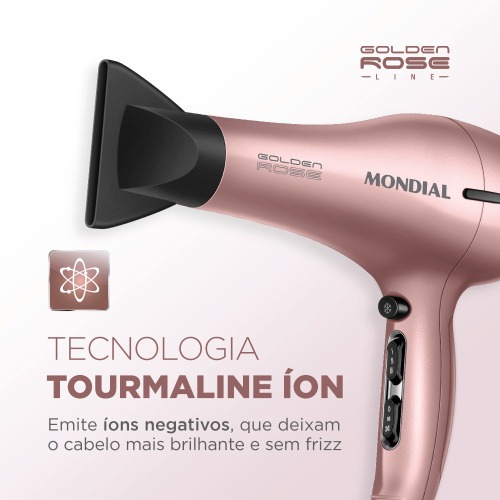 Secador de cabelo profissional 2000W Golden Rose - SCP-01  110V Secador de cabelo profissional 2000W Golden Rose - SCP-01  110V
