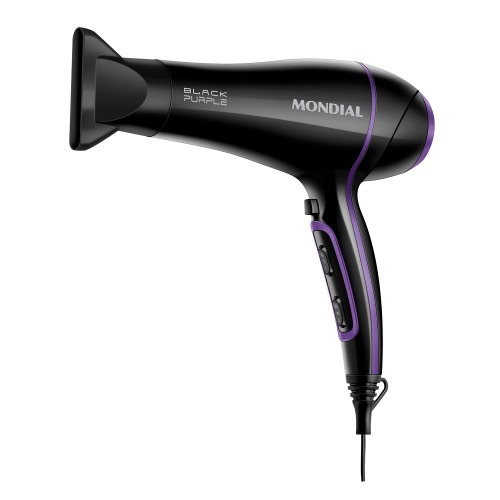 Secador de cabelo 2.000 watts Black Purple SCN-01 110V Secador de cabelo 2.000 watts Black Purple SCN-01 110V