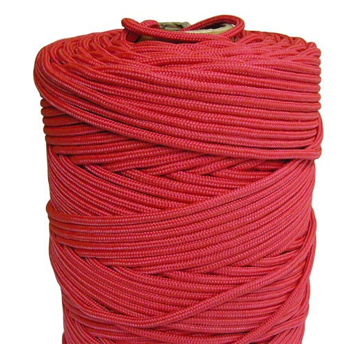 Corda multifilamento 3,0 mm cor vermelha rolo com 277 metros