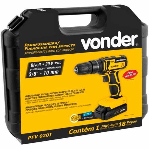 Furadeira Parafusadeira de impacto 3/8