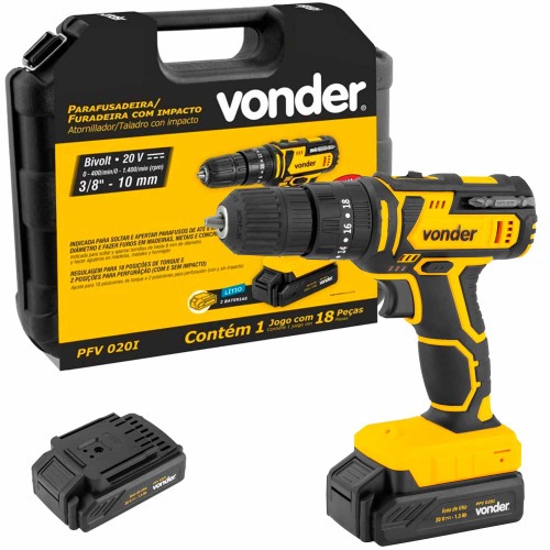 Furadeira Parafusadeira de impacto 3/8