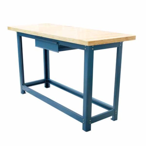 Bancada desmontvel tampo compensado pinus 1500 x 600 x 40 mm c/ 1gaveta - NB-2