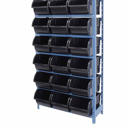 Estante met�lica com 21 gavetas n�7 preta - NE21/7P