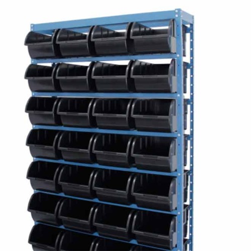 Estante metlica com 28 gavetas n7 preta - NE28/7P