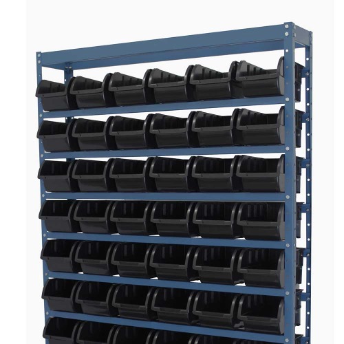 Estante metlica com 54 gavetas n5 preta - NE54/5P